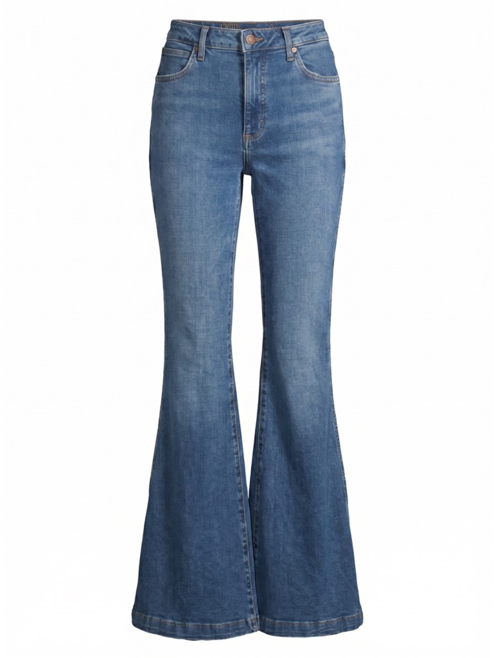 Wrangler High Rise Flare Jeans Tall Women 31x36 Medium Retro Western Bell Bottom